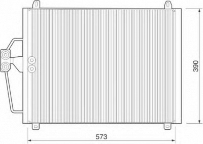 MAGNETI MARELLI 350203222000 -  Конденсатор, кондиционер